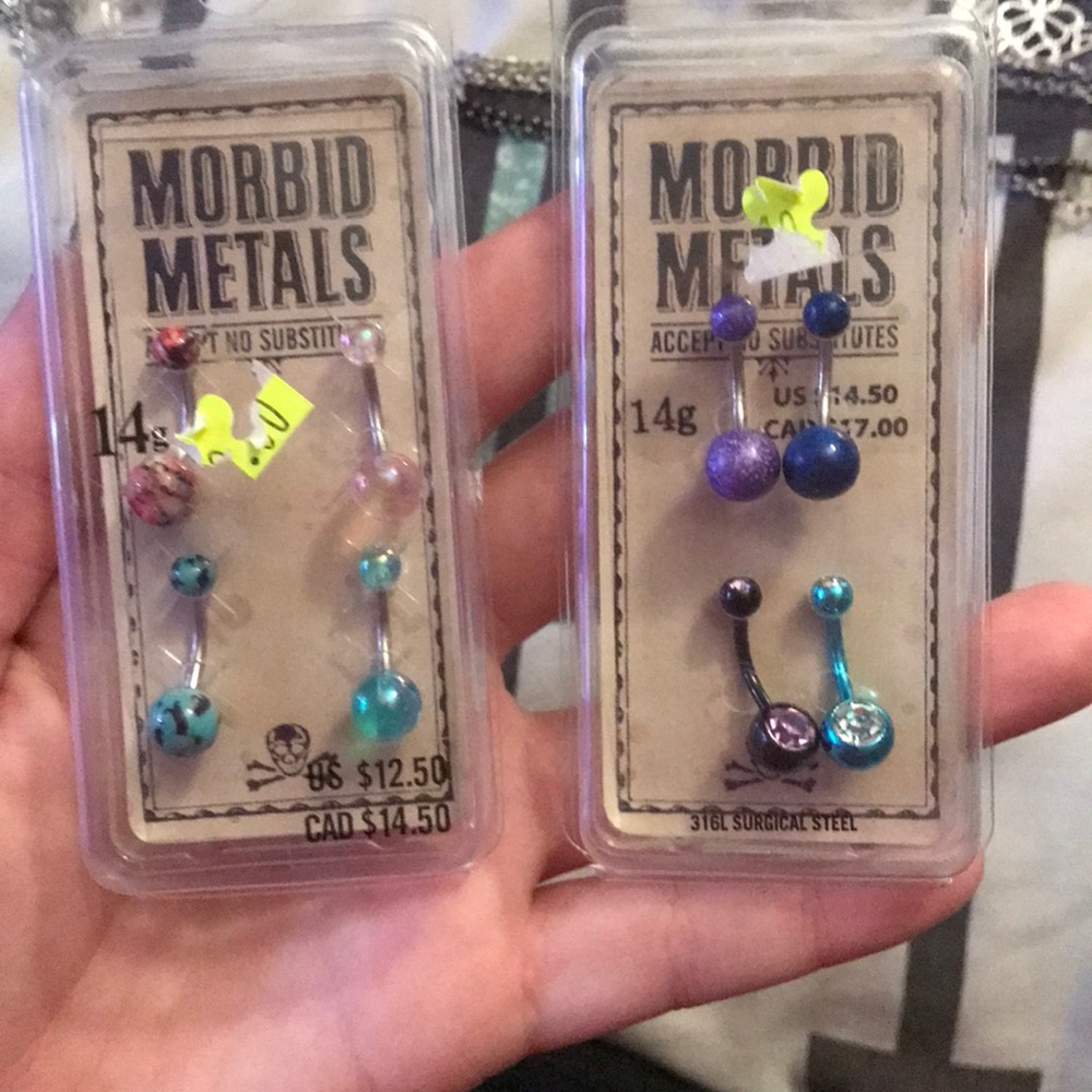 14g belly button rings